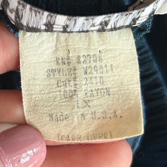 VINTAGE 90S NINO WONG Patchwork Midi Skirt Lagenlook Art To Wear Boho Cottage 1X - Picture 10 of 11